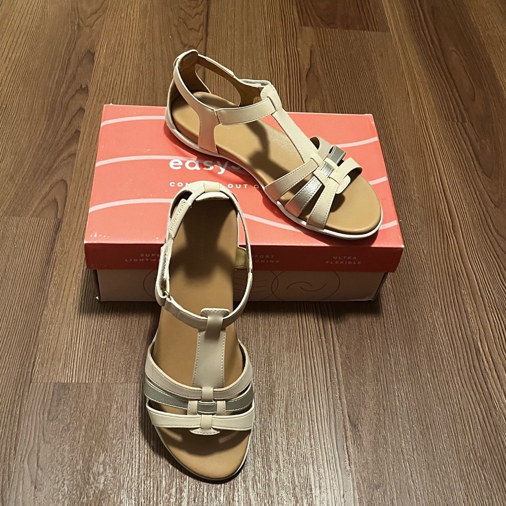 Easy Spirit Leia Adjustable Ankle Strap Sandals - Picture 7 of 11